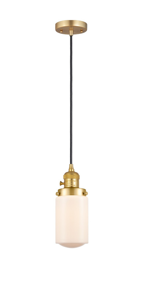Innovations - 201CSW-SG-G311-LED - LED Mini Pendant - Franklin Restoration - Satin Gold