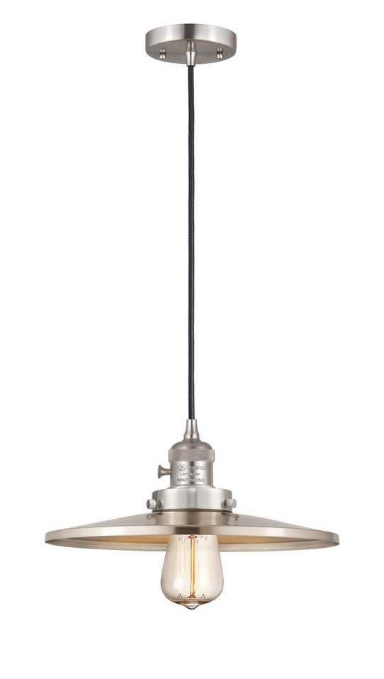 Innovations - 201CSW-SN-MFR-SN-12 - One Light Mini Pendant - Franklin Restoration - Brushed Satin Nickel