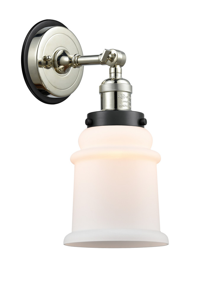 Innovations - 203PN-BPBK-HRBK-G181 - One Light Wall Sconce - Franklin Restoration - Polished Nickel