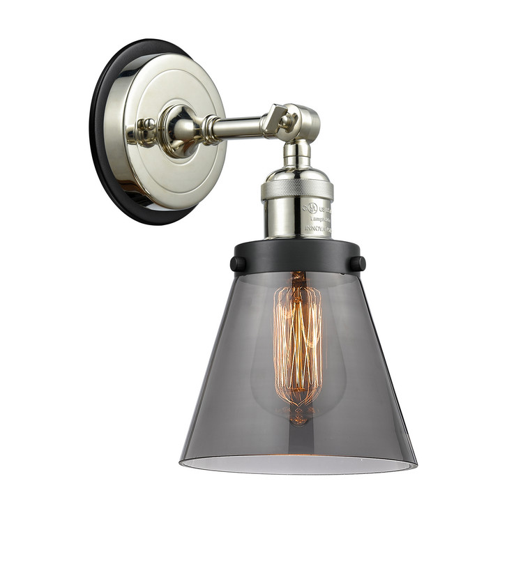 Innovations - 203PN-BPBK-HRBK-G63 - One Light Wall Sconce - Franklin Restoration - Polished Nickel