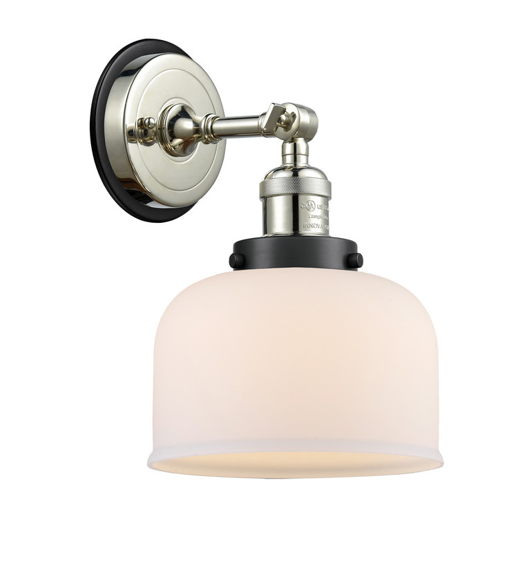 Innovations - 203PN-BPBK-HRBK-G71 - One Light Wall Sconce - Franklin Restoration - Polished Nickel