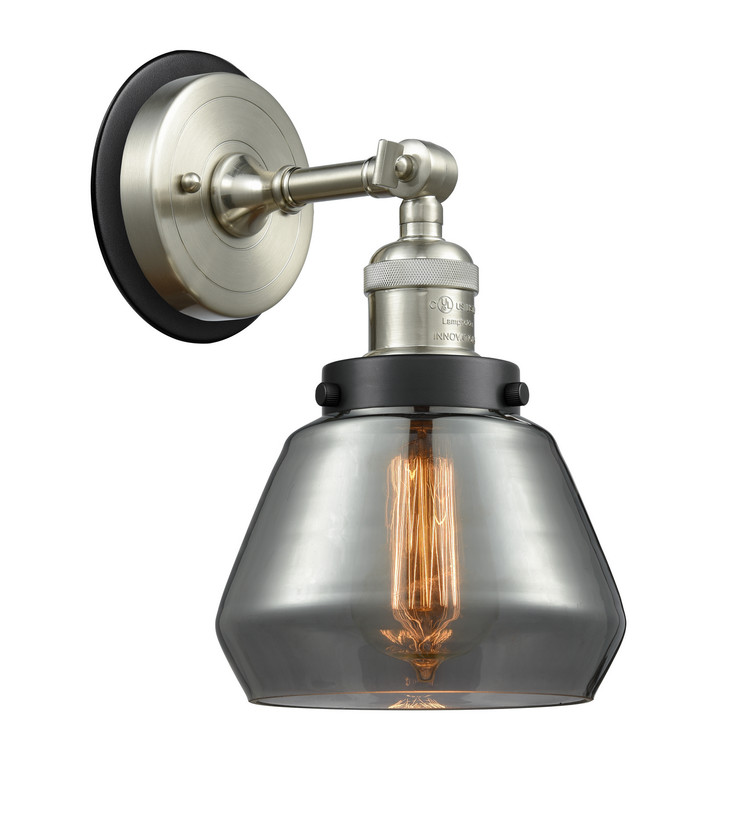 Innovations - 203SN-BPBK-HRBK-G173 - One Light Wall Sconce - Franklin Restoration - Brushed Satin Nickel