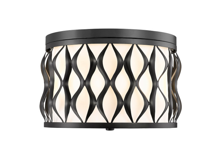 Z-Lite - 1948F12-MB - Three Light Flush mount - Harden - Matte Black