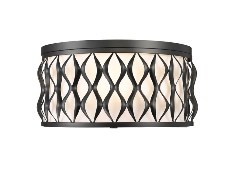 Z-Lite - 1948F16-MB - Four Light Flush mount - Harden - Matte Black