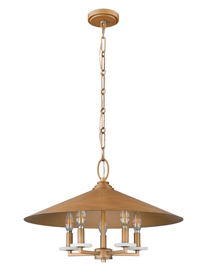 Z-Lite - 1953-22SGD - Five Light Pendant - Rialto - Signature Gold