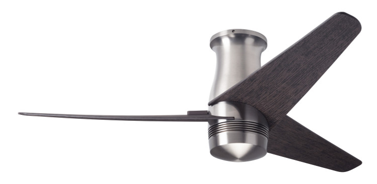 Modern Fan Co - VEL-FM-BN-48-EB-NL-WC - 48Ceiling Fan - Velo Flush DC - Bright Nickel