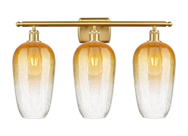 Innovations - 516-3W-SG-G484-7AM - Three Light Bath Vanity - Ballston - Satin Gold