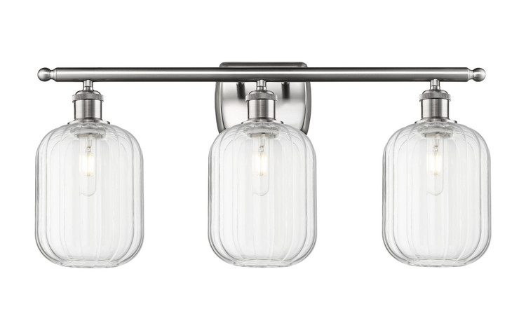 Innovations - 516-3W-SN-G460-7CL - Three Light Bath Vanity - Ballston - Brushed Satin Nickel