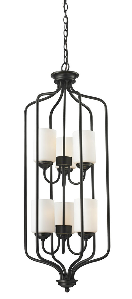 Z-Lite - 414-40 - Six Light Chandelier - Cardinal - Olde Bronze Z-Lite - 414-40 - Six Light Chandelier - Cardinal - Olde Bronze