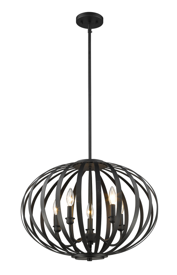 Z-Lite - 438-20BRZ - Five Light Chandelier - Moundou - Bronze Z-Lite - 438-20BRZ - Five Light Chandelier - Moundou - Bronze