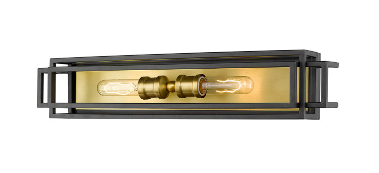 Z-Lite - 454-2V-BRZ-OBR - Two Light Vanity - Titania - Bronze + Olde Brass