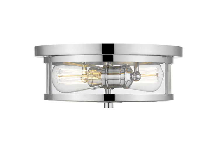 Z-Lite - 462F11-CH - Two Light Flush Mount - Savannah - Chrome