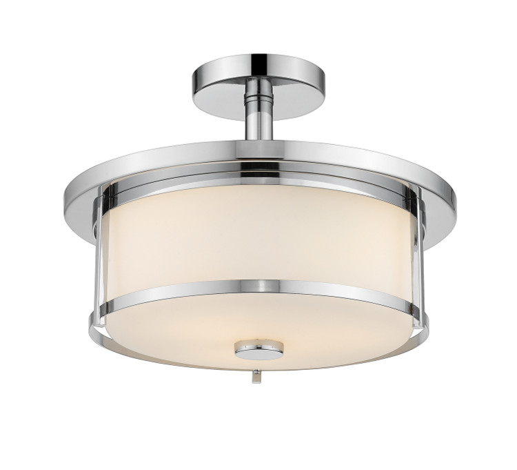 Z-Lite - 465SF14-CH - Two Light Semi Flush Mount - Savannah - Chrome