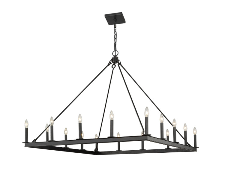 Z-Lite - 482S-16MB - 16 Light Chandelier - Barclay - Matte Black