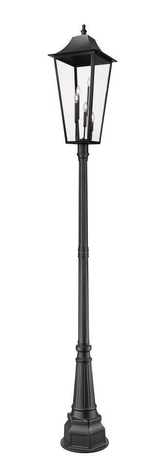 Z-Lite - 5008PHXXLR-564P-BK - Five Light Outdoor Post Mounted Fixture - Gannon - Black