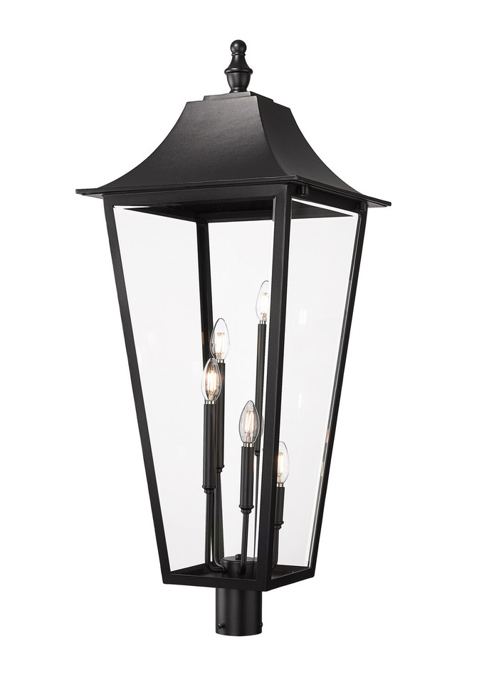 Z-Lite - 5008PHXXLR-BK - Five Light Outdoor Post Mount Fixture - Gannon - Black