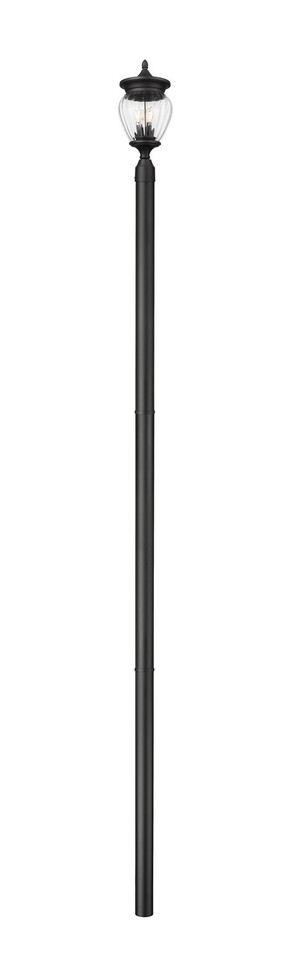 Z-Lite - 5016PHMR-5009P120-BK - Three Light Outdoor Post Mounted Fixture - Davina - Black
