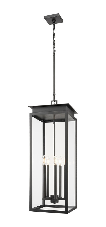Z-Lite - 5018CHXL-BK - Five Light Outdoor Chain Mount Ceiling Fixture - Nova - Black