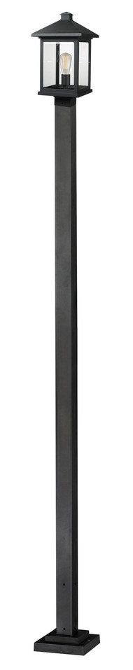 Z-Lite - 531PHBS-536P-BK - One Light Outdoor Post Mounted Fixture - Portland - Black
