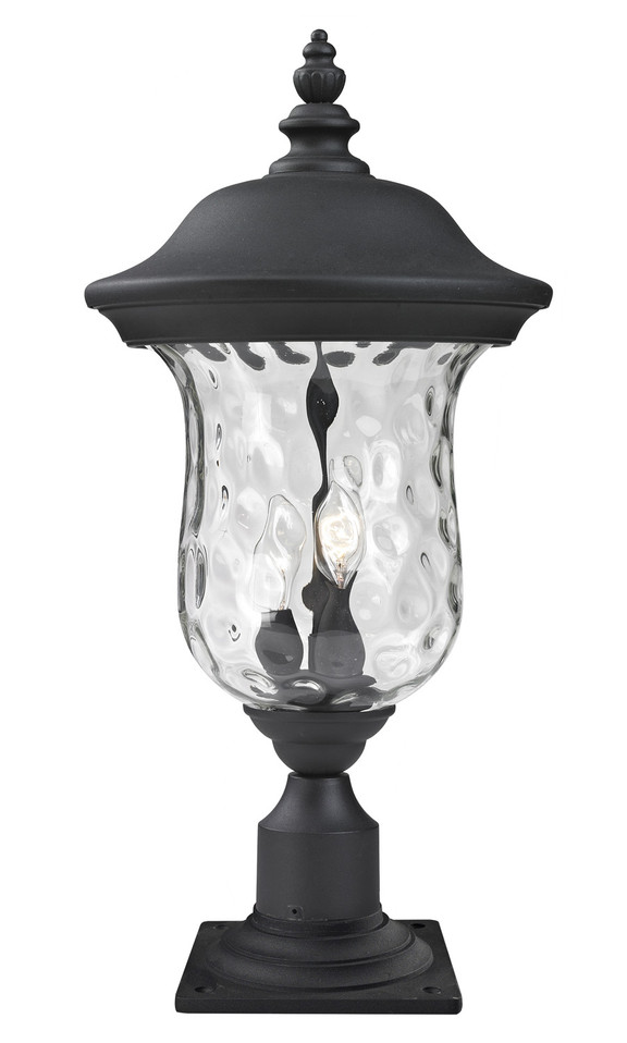 Z-Lite - 533PHM-533PM-BK - Two Light Outdoor Pier Mounted Fixture - Armstrong - Black