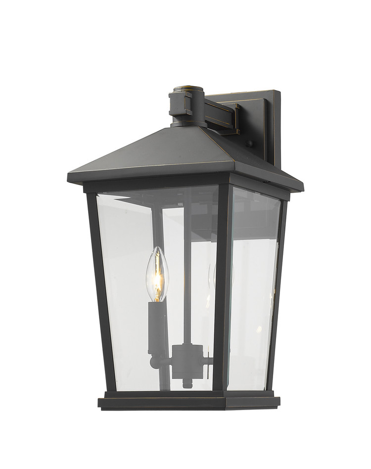 Z-Lite - 568B-ORB - Two Light Outdoor Wall Sconce - Beacon - Oil Rubbed Bronze