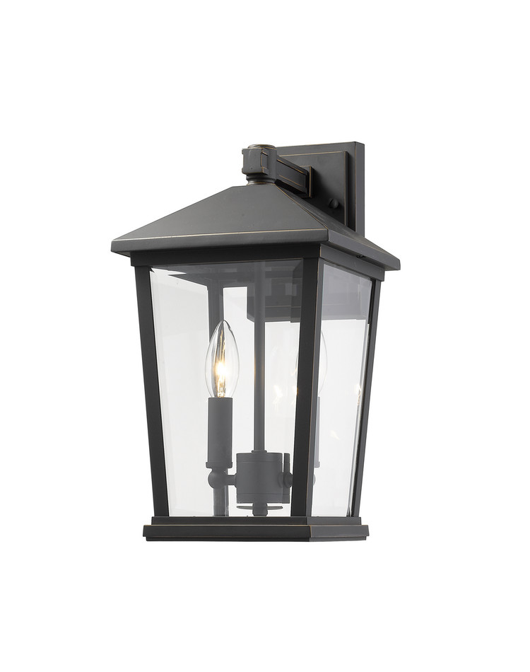 Z-Lite - 568M-ORB - Two Light Outdoor Wall Sconce - Beacon - Oil Rubbed Bronze