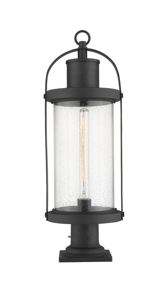 Z-Lite - 569PHB-533PM-BK - One Light Outdoor Pier Mounted Fixture - Roundhouse - Black