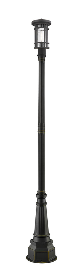 Z-Lite - 570PHM-564P-ORB - One Light Outdoor Post Mounted Fixture - Jordan - Oil Rubbed Bronze