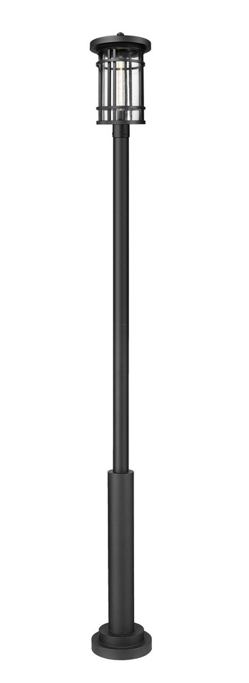 Z-Lite - 570PHXL-5010P-BK - One Light Outdoor Post Mount Fixture - Jordan - Black Z-Lite - 570PHXL-5010P-BK - One Light Outdoor Post Mount Fixture - Jordan - Black