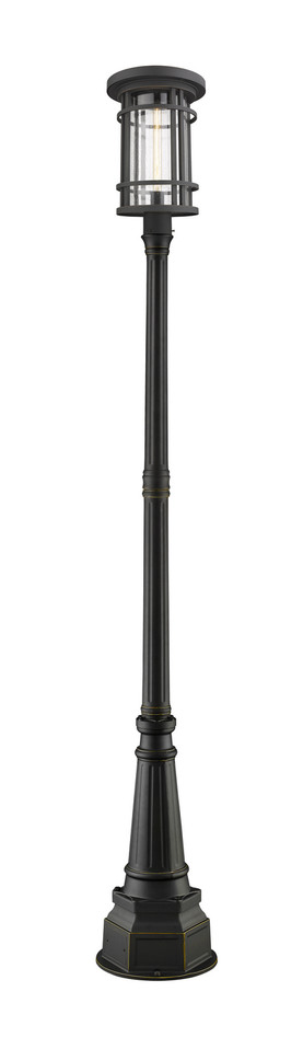 Z-Lite - 570PHXL-564P-ORB - One Light Outdoor Post Mounted Fixture - Jordan - Oil Rubbed Bronze