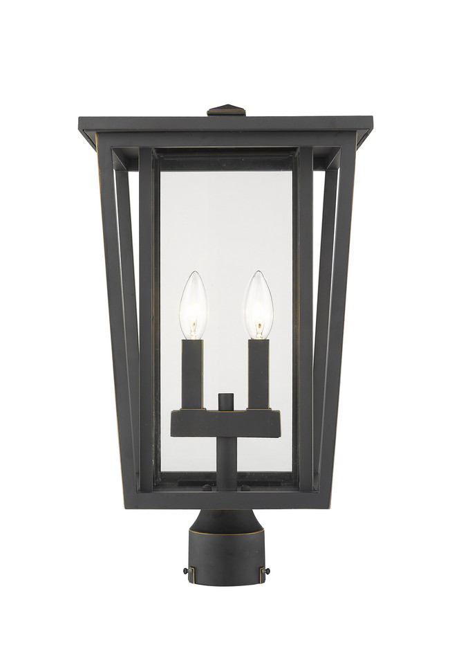 Z-Lite - 571PHBR-ORB - Two Light Outdoor Post Mount Fixture - Seoul - Oil Rubbed Bronze