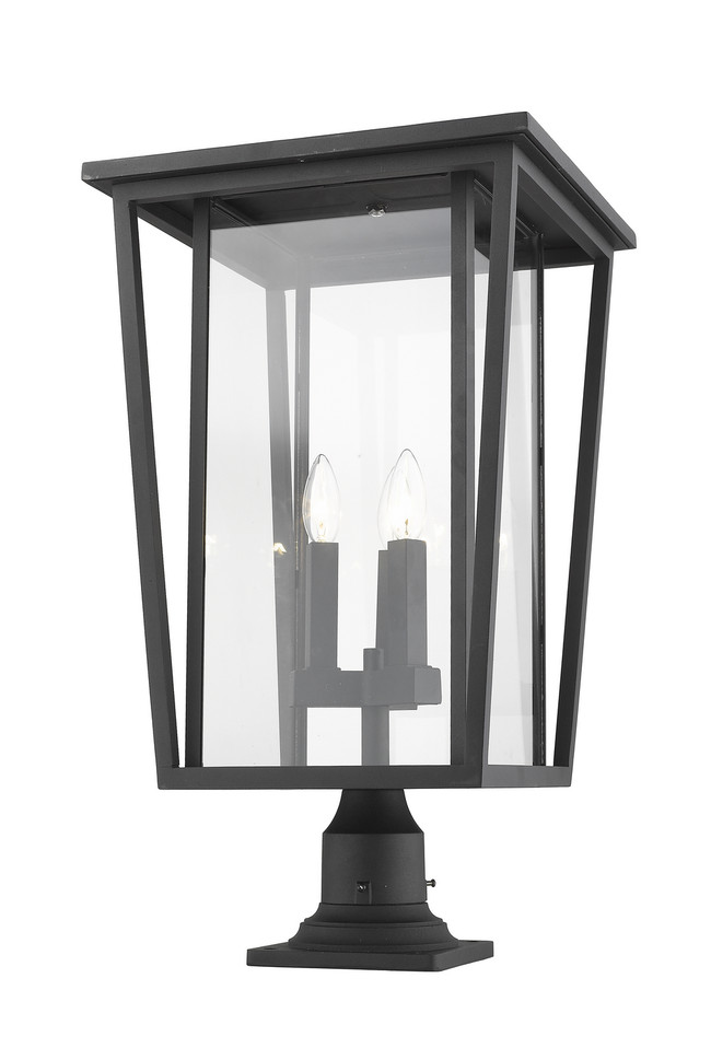 Z-Lite - 571PHXLR-533PM-BK - Three Light Outdoor Pier Mounted Fixture - Seoul - Black