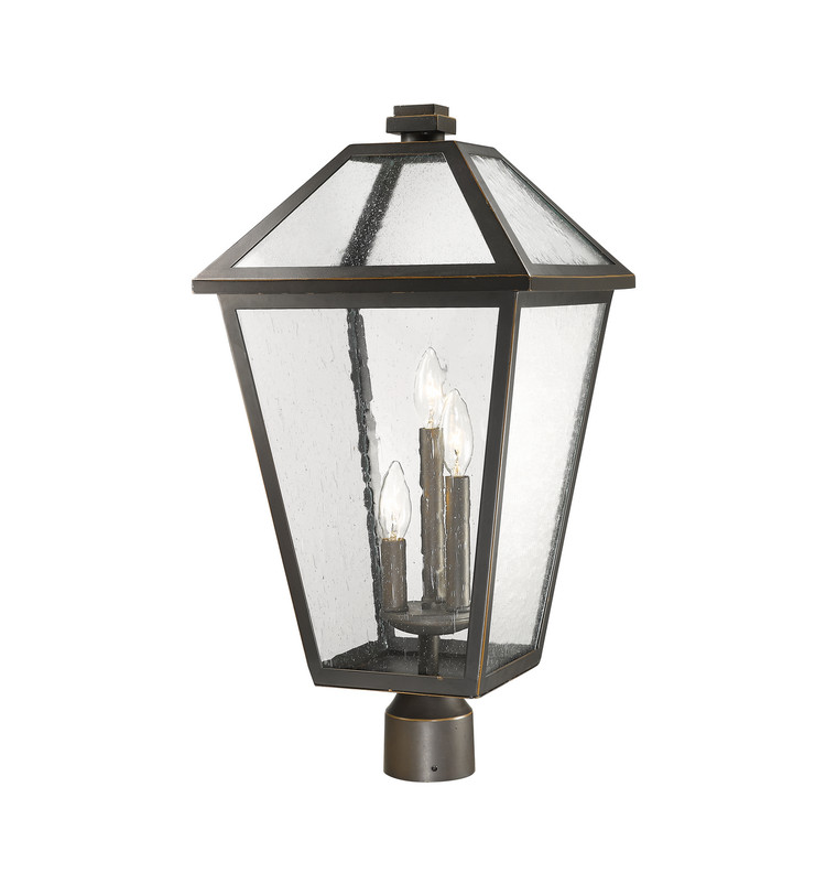 Z-Lite - 579PHXLR-ORB - Three Light Outdoor Post Mount Fixture - Talbot - Oil Rubbed Bronze