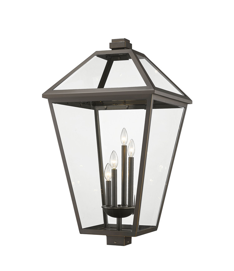 Z-Lite - 579PHXLXS-ORB - Four Light Outdoor Post Mount Fixture - Talbot - Oil Rubbed Bronze Z-Lite - 579PHXLXS-ORB - Four Light Outdoor Post Mount Fixture - Talbot - Oil Rubbed Bronze