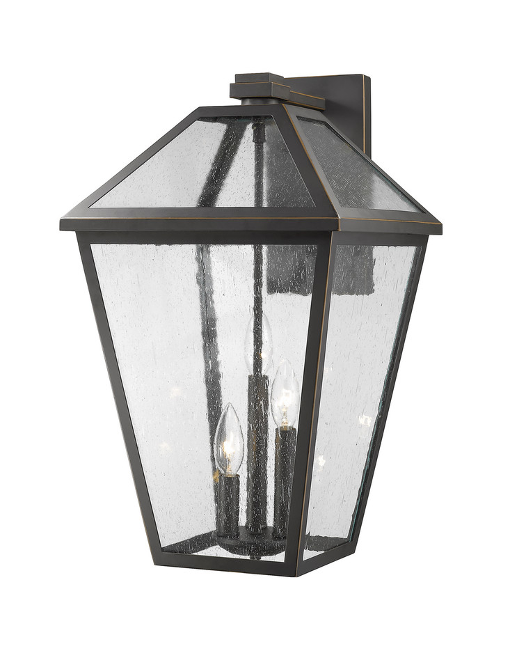 Z-Lite - 579XL-ORB - Three Light Outdoor Wall Light - Talbot - Oil Rubbed Bronze