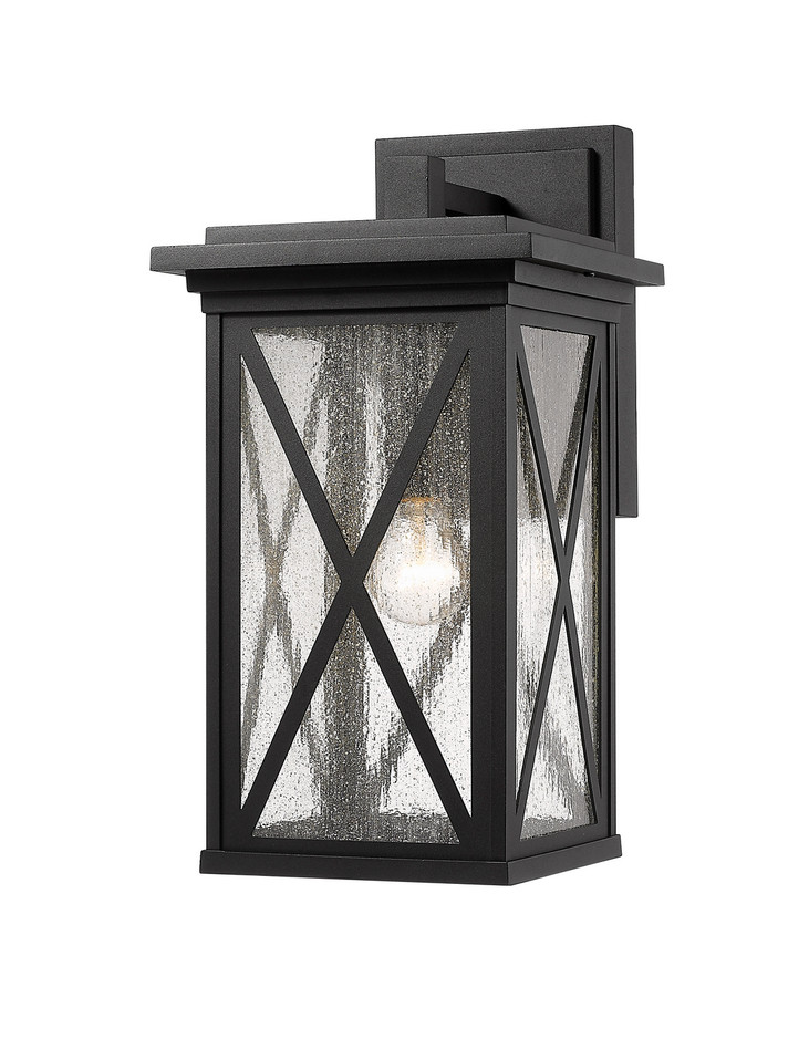 Z-Lite - 583B-BK - One Light Outdoor Wall Light - Brookside - Black