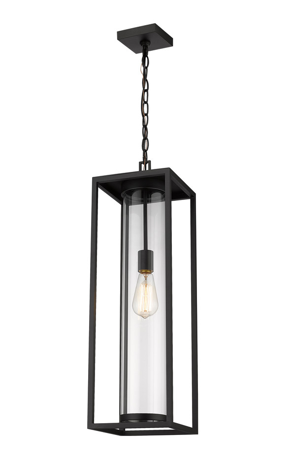 Z-Lite - 584CHB-BK - One Light Outdoor Chain Mount Ceiling Fixture - Dunbroch - Black