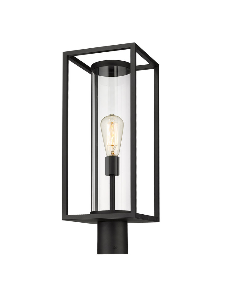 Z-Lite - 584PHMR-BK - One Light Outdoor Post Mount Fixture - Dunbroch - Black
