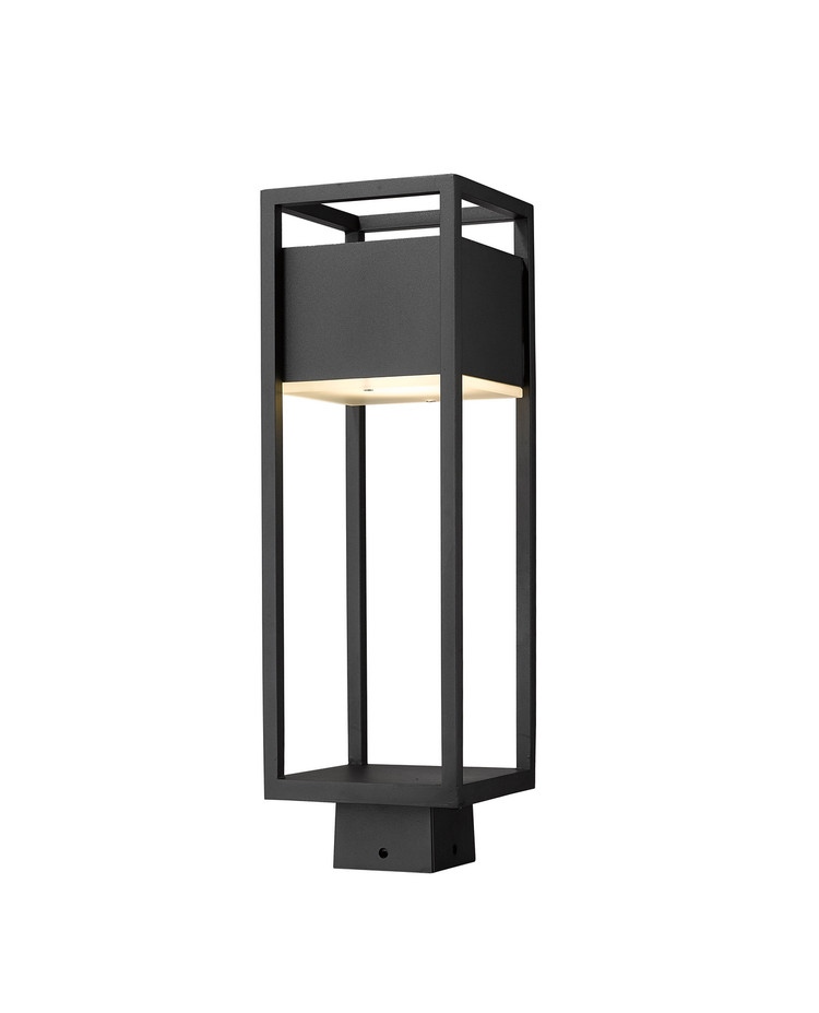 Z-Lite - 585PHMS-BK-LED - LED Outdoor Post Moun Fixture - Barwick - Black