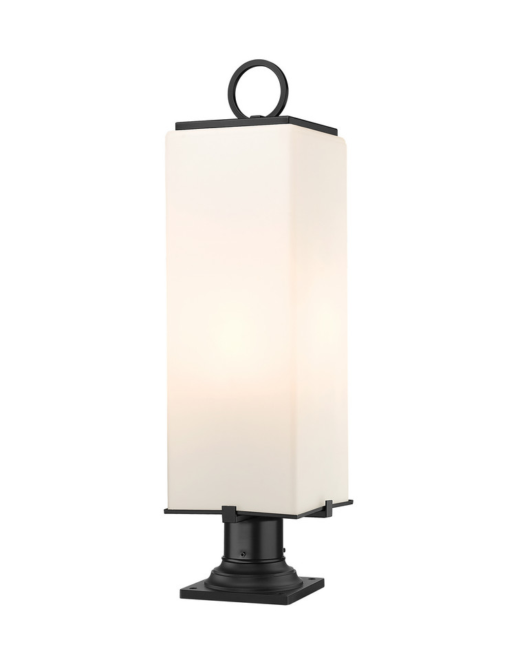 Z-Lite - 593PHBR-533PM-BK - Three Light Outdoor Pier Mounted Fixture - Sana - Black Z-Lite - 593PHBR-533PM-BK - Three Light Outdoor Pier Mounted Fixture - Sana - Black
