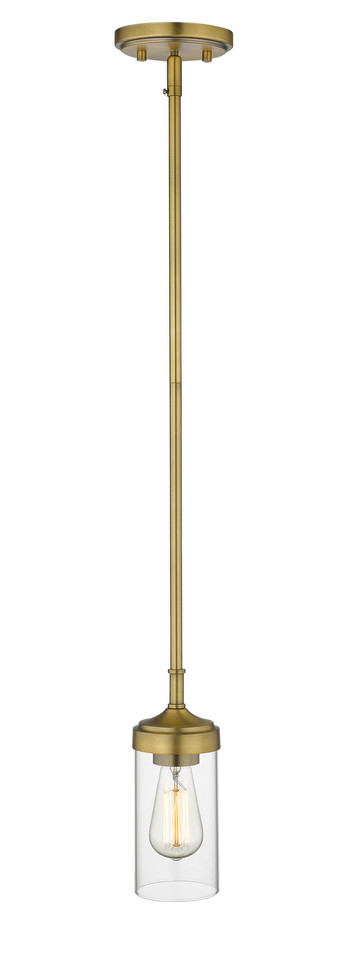 Z-Lite - 617MP-FB - One Light Pendant - Calliope - Foundry Brass Z-Lite - 617MP-FB - One Light Pendant - Calliope - Foundry Brass