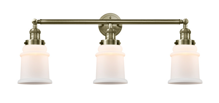 manufacturer_finish:Antique Brass|manufacturer_glass:Matte White Large Canton|light_output:220.00lm|color_temperature:2200K|cri:99