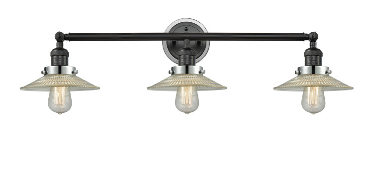 Innovations - 205BK-BPPC-HRPC-G2 - Three Light Bath Vanity - Franklin Restoration - Matte Black