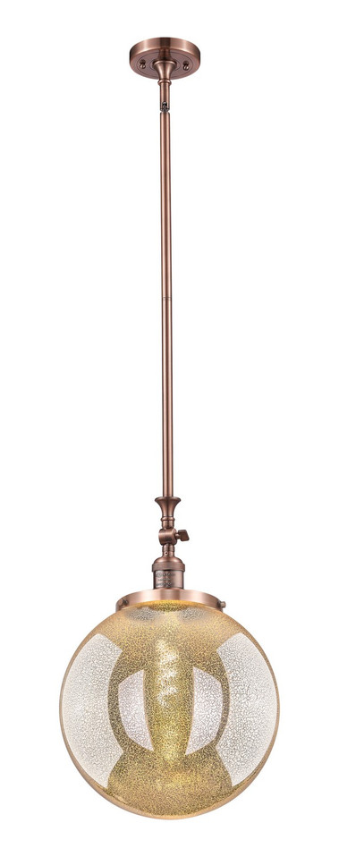 Innovations - 206-AC-G208-14 - One Light Mini Pendant - Franklin Restoration - Antique Copper