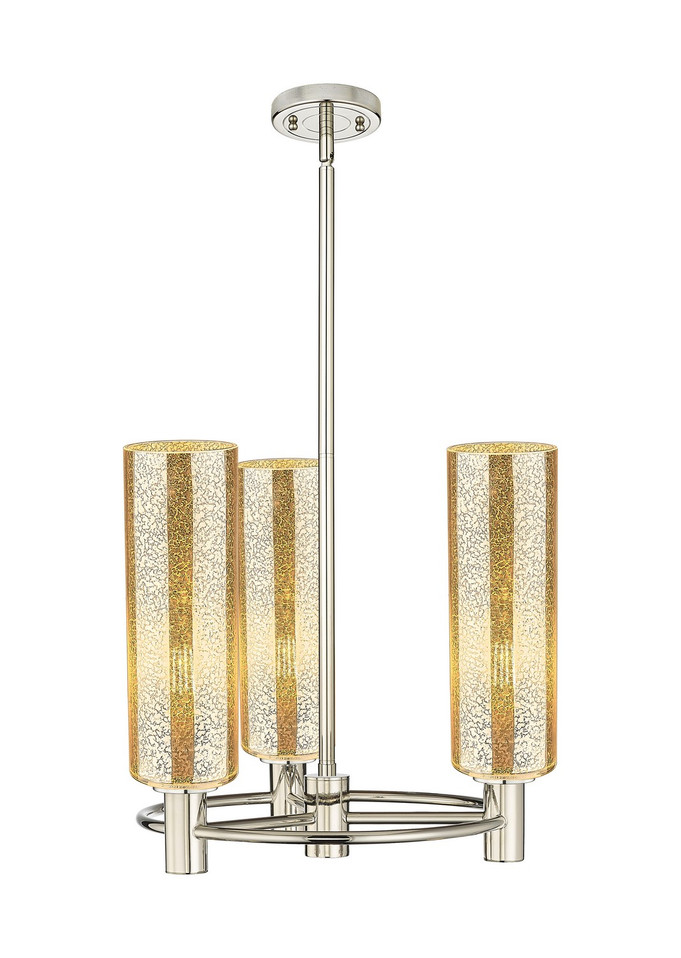 Innovations - 434-3CR-PN-G434-12ME - Three Light Pendant - Downtown Urban - Polished Nickel