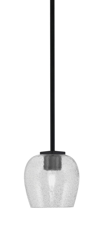 Toltec Lighting - 1201-MB-4812 - One Light Mini Pendant - Franklin - Matte Black