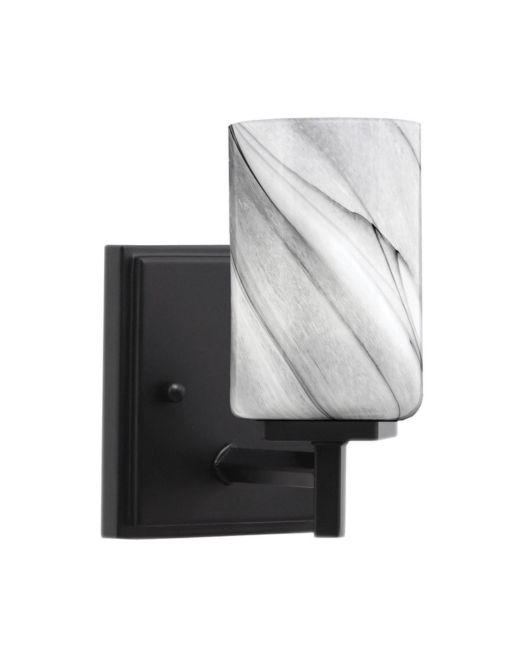 Toltec Lighting - 1211-MB-3009 - One Light Wall Sconce - Franklin - Matte Black