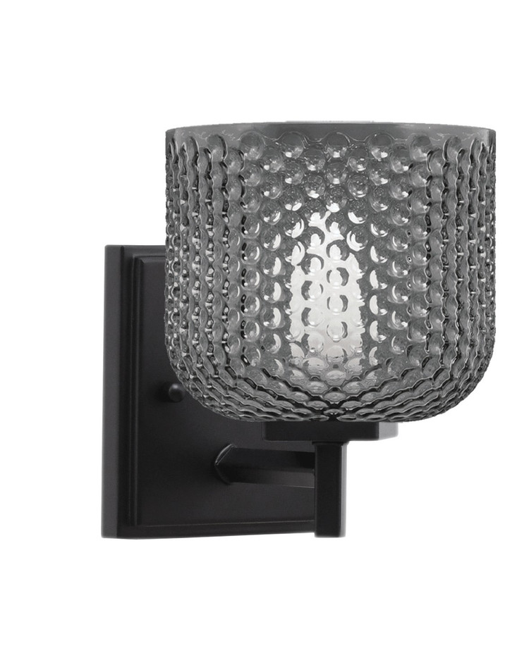 Toltec Lighting - 1211-MB-4612 - One Light Wall Sconce - Franklin - Matte Black