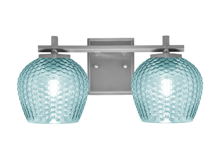 Toltec Lighting - 1212-GP-4605 - Two Light Bath Bar - Franklin - Graphite