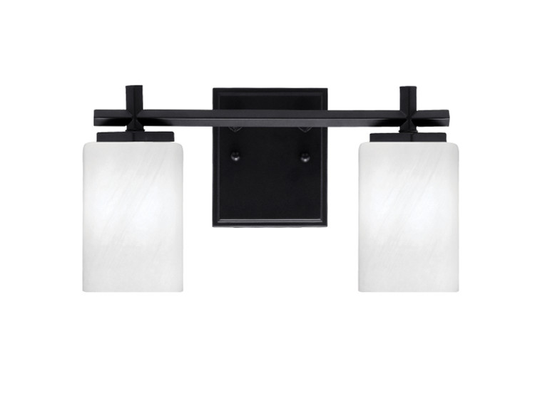 Toltec Lighting - 1212-MB-3001 - Two Light Bath Bar - Franklin - Matte Black